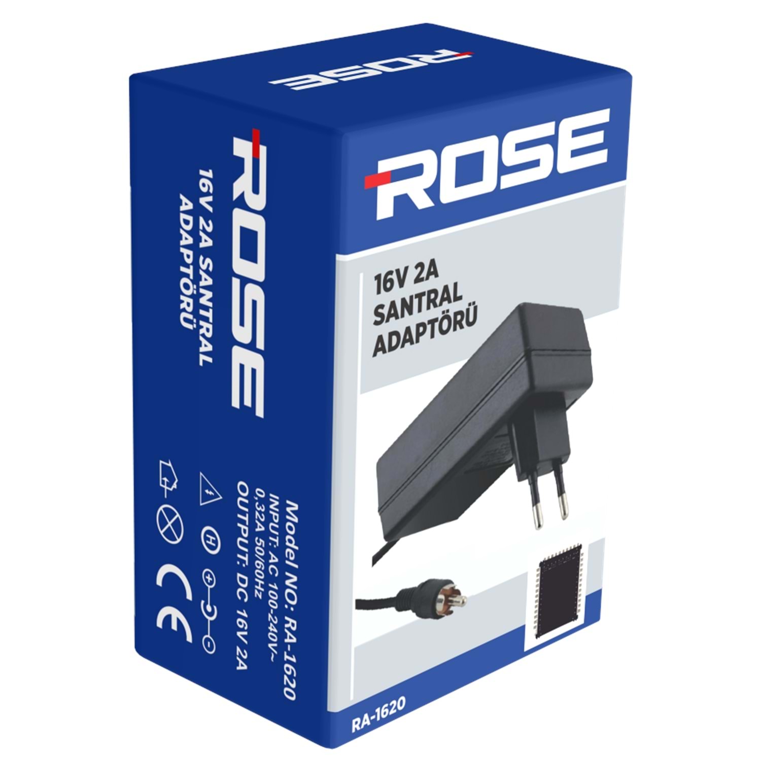 ROSE RCA 16V 2A SANTRAL ADAPTÖRÜ LALE GİRİ