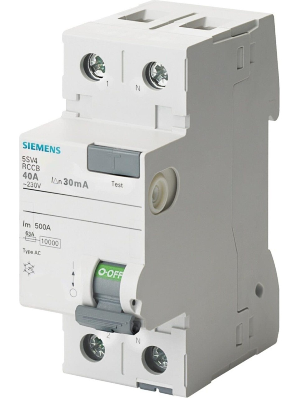 Siemens 2*40 Kaçak Akım Rölesi 30 Ma
