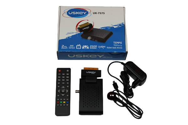 USKEY 7575 MİNİ SCARTLI UYDU CiHAZI