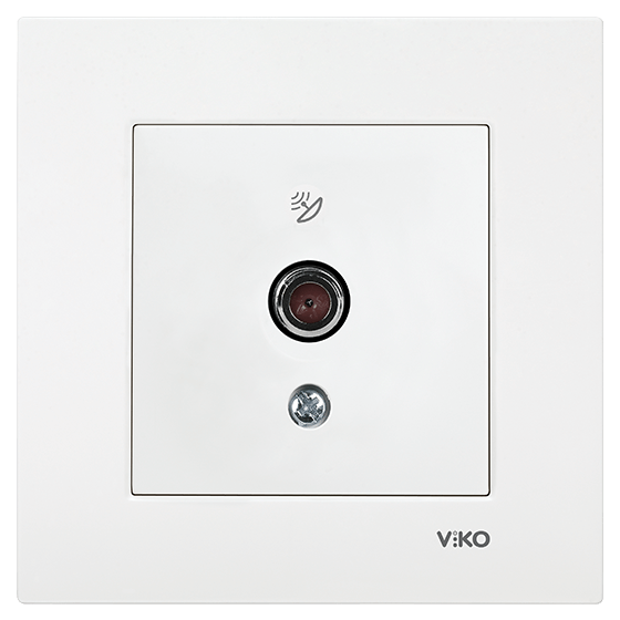 Viko Karre Beyaz Uydu Prizi F Konnektörlü Sonlu Çerceve Hariç