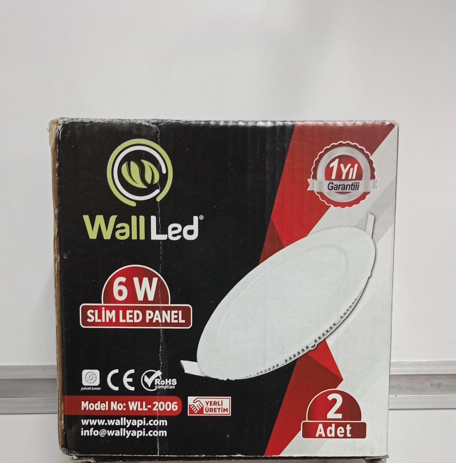 Walled 6 W Panel Led Beyaz